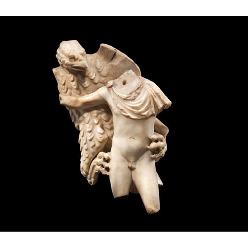Statue of the abduction of Ganymede by Zeus